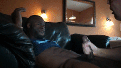 bigthingz:  Damn….That some sexy chocolate… 
