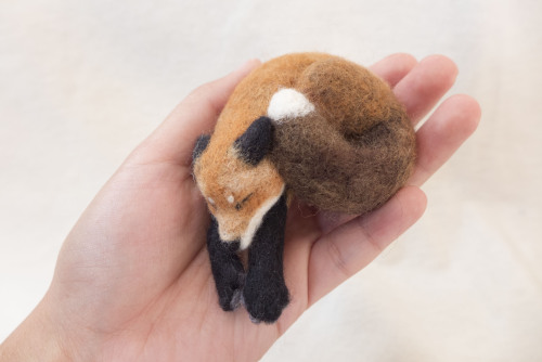 Sleeping Fox Brooch available at my Etsy shopHe dreams of murder and soft rabbit flesh.