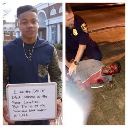 setbabiesonfire:  fergusonwatch:#JusticeForMartese  Police attack him then charged him with public swearing and obstruction of justice. The only thugs I see wear blue and carry badges.