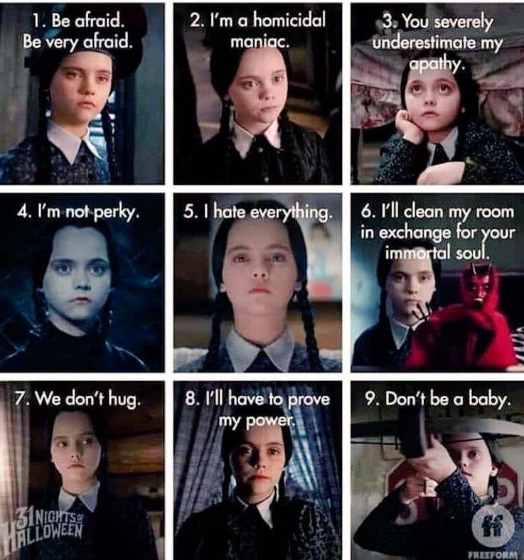 Daily Polls — Which Wednesday Addams are you...