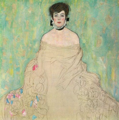 design-is-fine:Gustav Klimt: Portrait of Amalie Zuckerlandl (unfinished), 1917–18. Austria. Via wiki