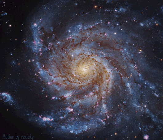 rexisky:Messier 101 NGC 5457, Pinwheel-Galaxy | Motion Effects by rexisky  