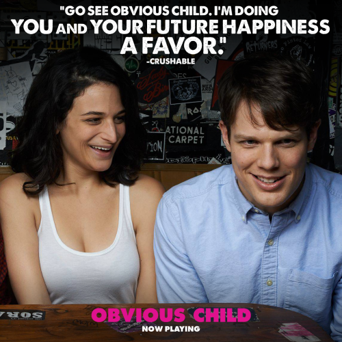 What are you waiting for? See Obvious Child, NOW PLAYING!
Buy tickets: http://bitly.com/OCTickets