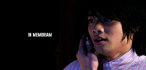 spnwhenever:SPN Hiatus Creations  |  Week 1In Memoriam: Kevin Tran“I just want to be the first Asian