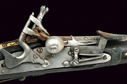 Ivory and brass mounted snaphaunce musket originating from Morocco, 19th century.from Czerny’s