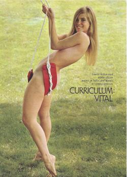 Debbie Ellison 1970 Collectible Playboy Original Pin-Up &Amp;Ldquo;Curriculum: Vital&Amp;Rdquo;