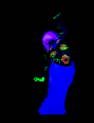 blacklight bellydance! https://www.kickstarter.com/projects/ryansuits/planet-of-the-ultraviolets