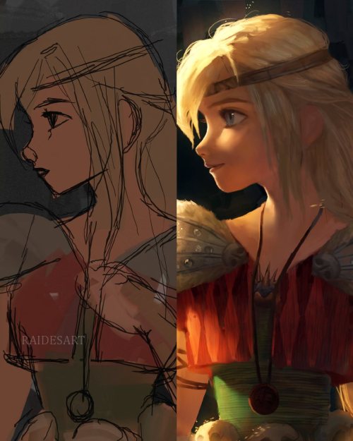  How messy are your sketches? :) I can’t believe that I originally made this portait of Astrid