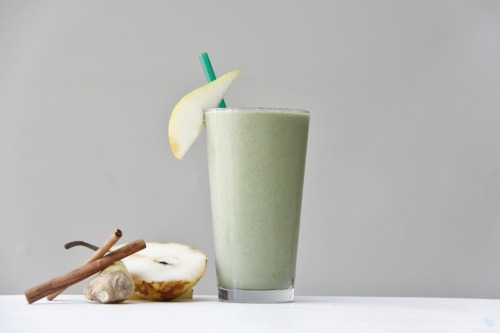 Spiced Pear Protein Shake recipe at A Whisk and Two Wands