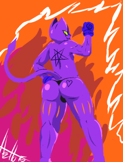 Thedigital-Devil:  My Half Of The Trade With @Darky03Look At His Hot Cat…Thing