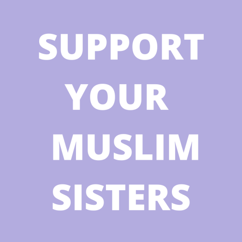 desultory-suggestions:“Large white text over a light purple background reading Support Your Muslim S