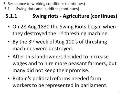 In the winter of 1830-31 the agricultural labourers of southern and eastern England showed that they