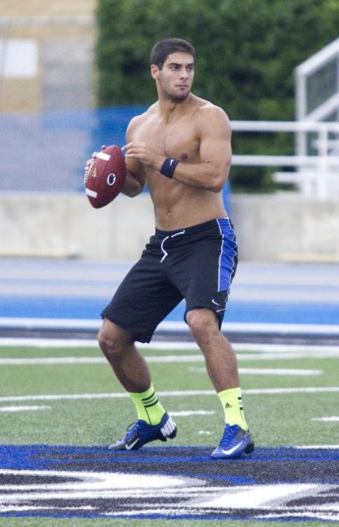 dudepussy:  allamfootballstuds:  April 24 2014               Jimmy Graoppolo/Eastern Illinois    Second Round?