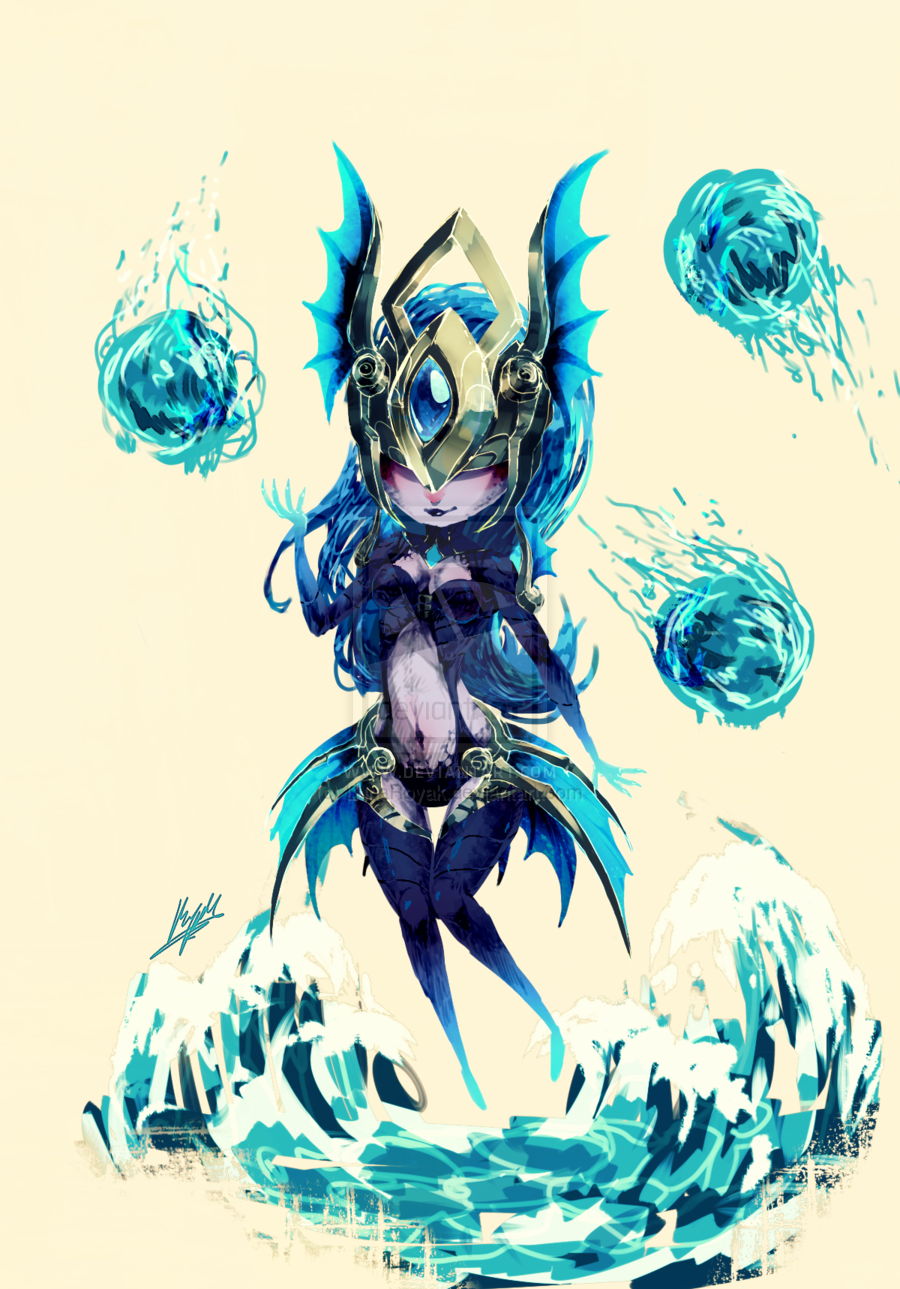  Atlantean Syndra Chibi by LunaRoyak 