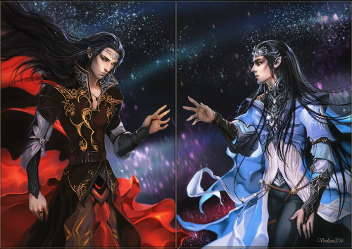 Feanor and Fingolfin Reunion