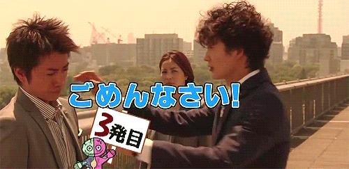 takuyakisan:ST Aka to Shirou no Sousa Paire behind the scenes/NG:The slap scene in episode 1 took 7 