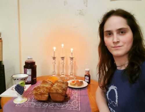 With minimal makeup, a #ZaydeBernie shirt, lit candles, and a five course-homecooked meal, Shabbat at home feels just perfect🕯🔯

So much of our traditions are about community, and just as many are personal. Our ability to mix them, to bring the feel of community, keeping our wider human community in kind - into our homes, that’s literally the light in dark times.

From my home to yours, wherever we are, alone or with family, we are all in this together. One thing we can surely learn from #Coronavirus: we are all one. They are no borders or races, because we all inhabit the same planet.
From the depths of our hearts:
Shabbat Shalom, Git Shabbos, and Happy Weekend! (at New York, New York)
https://www.instagram.com/p/B9seW1igs98/?igshid=parghfltax28 #zaydebernie#coronavirus