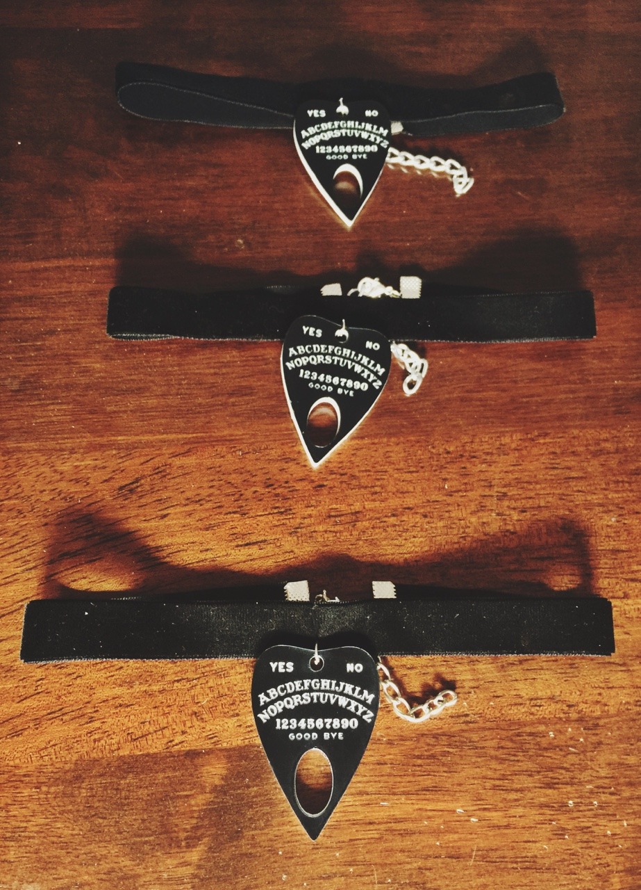 theproserpina:  The new velvet ‘Spirit Realm’ choker available now at THE OCCULT