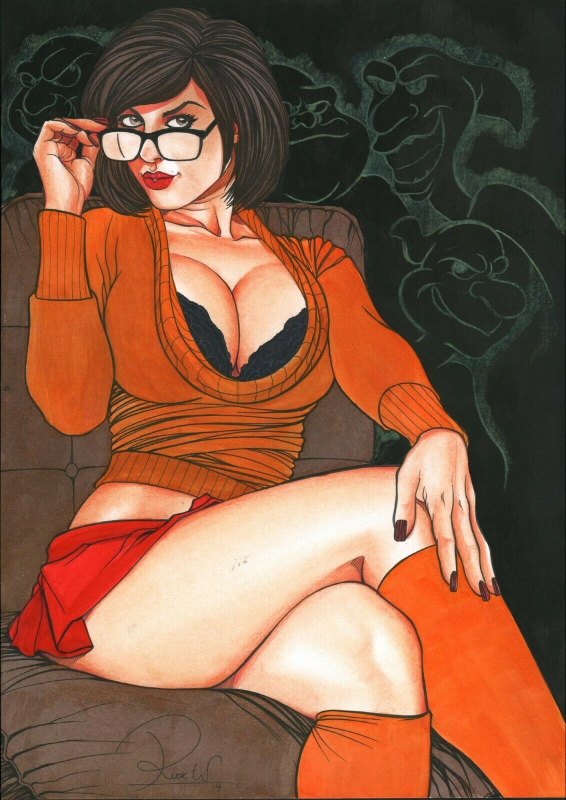 naughtyhalloweenart:Velma by Rick Waekmann