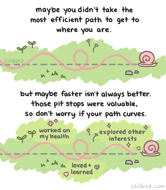 chibird: Life isn’t about getting there the fastest. Life is full of beautiful