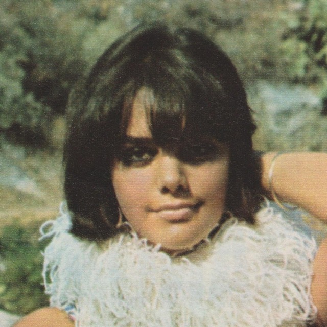 Tina Aumont pictured in 1966 while filming 