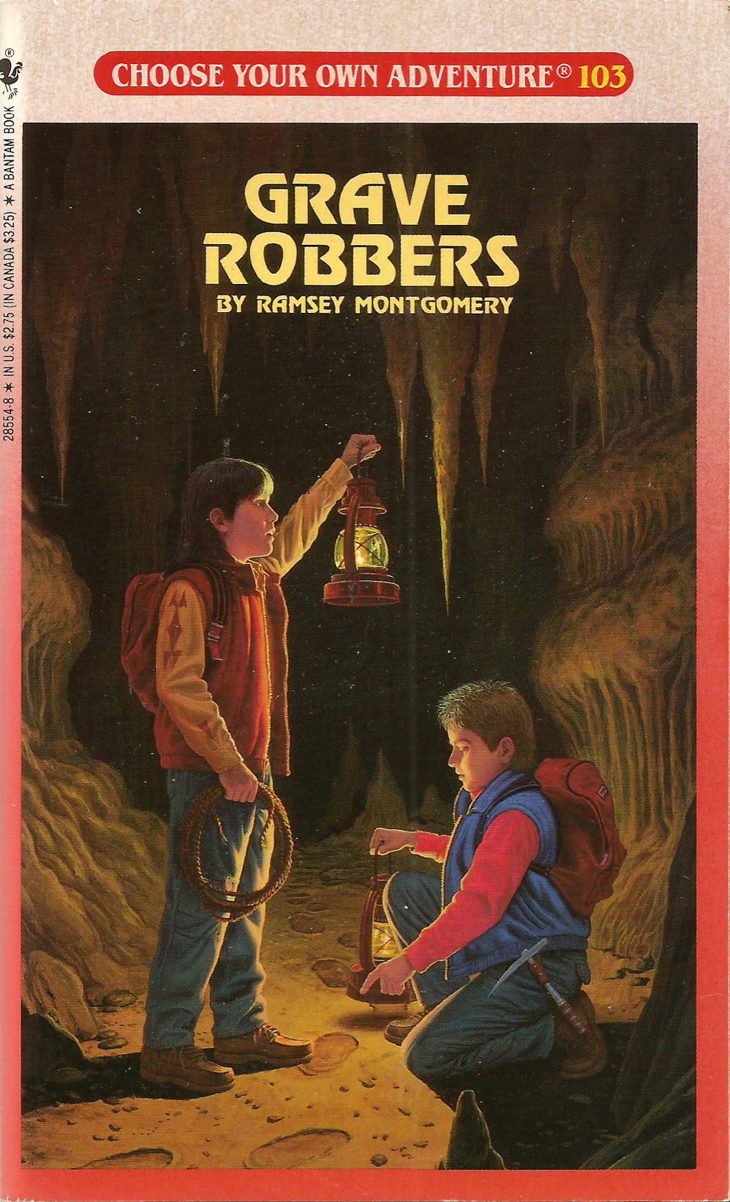 Choose Your Own Adventure No. 103: Grave Robbers, by Ramsay Montgomery. Illustrated