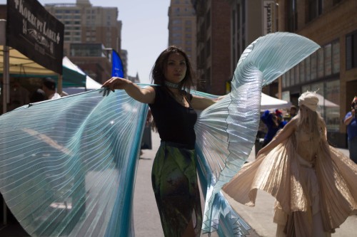 pictures of me and fellow dancer Becca from How Weird Festival 2013 in San Francisco, dancing for Da