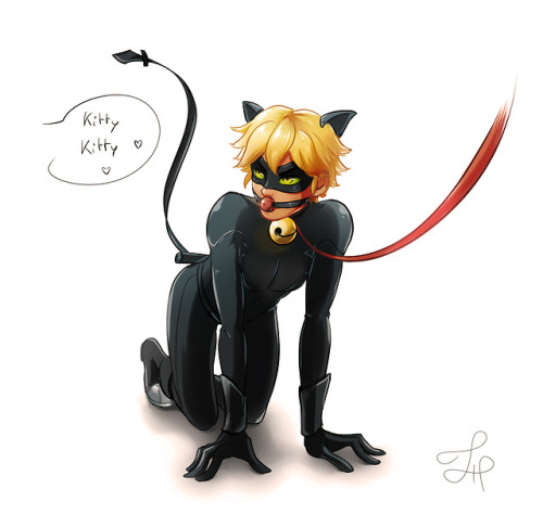 blopnsfw:Chat Noir :) Request ~Hey kitty gurl&hellip;