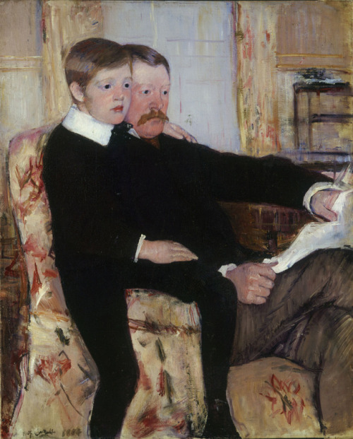 Mary Cassatt (American, 1844-1926), Portrait of Alexander J. Cassatt and His Son, Robert Kelso Cassa