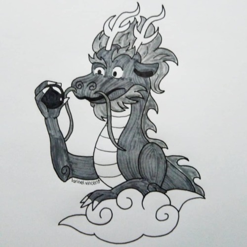 Inktober 2019 Day 12: Dragon #artbylarinel #pikaplusmin #artistsoninstagram #artph #inktober #inktob