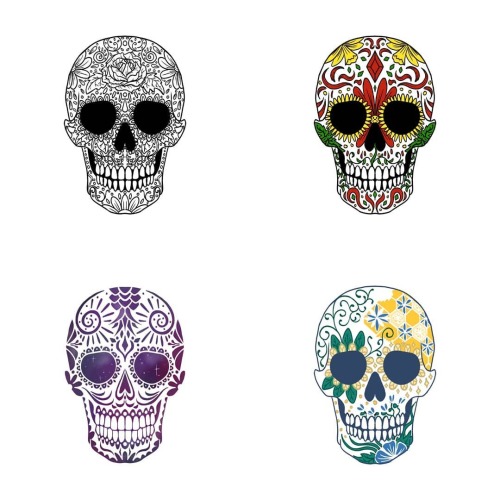 This week&rsquo;s theme was sugar skulls! These were fun to design, I hope I managed to capture the 