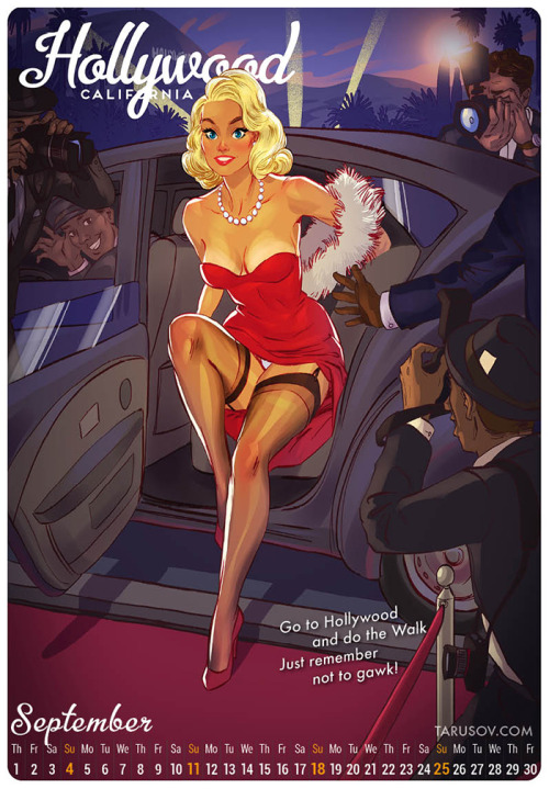 pinuparena:  New Pin-up calendar by Andrew TarusovLive Kickstarter here