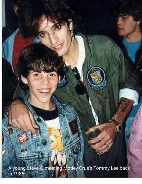 born in the wrong generation — Young Steve O meeting Tommy Lee of motley  Crue in...