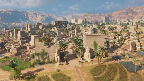 Waset, or Thebes in ancient Egypt, reconstruction made by Ubisoft for the game Assassin’s Creed.
