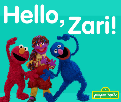 It’s Zari, our new friend in Afghanistan! Join us aswe welcome her to Sesame Street! http://bit.ly/1