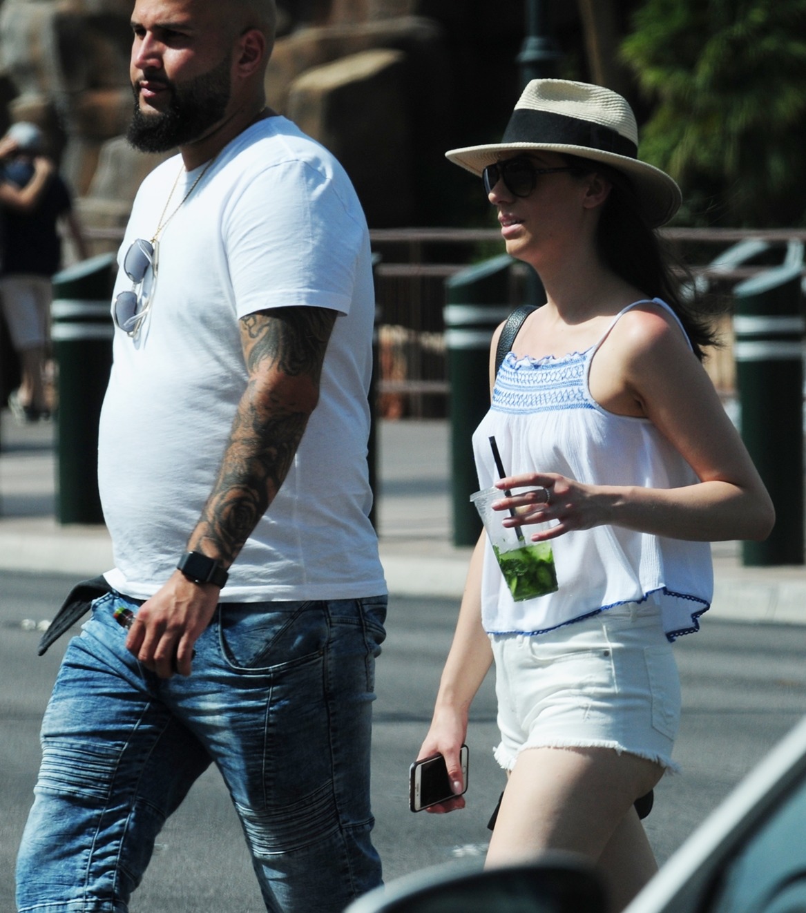 She then crossed the strip right in front of me. She saw me shooting and what did