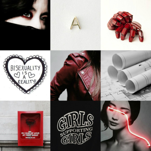saintvader: pride month moodboards ↪ canon lgbt characters [asami sato] @thewavesbrokeontheshore @ev
