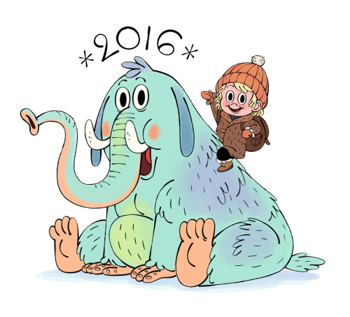 ►►►Happy New Year everyone! (Pic from a story I illustrated for the french magazine J’apprends à Lir