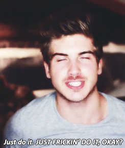j0eygraceffa:  back to school with joey graceffa;  lesson #1: how to homework   