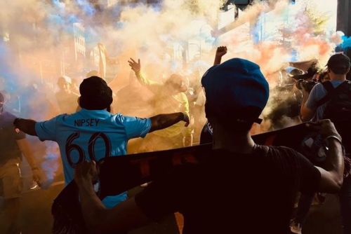 Last night was amazing!! Absolute scenes!! Football is life#HudsonRiverDerby #NYCFC #mls #soccer #