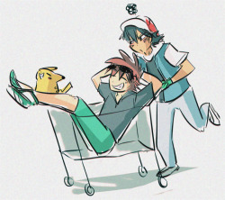 Thatdoodlebug:  Shoppin Trip I Had To Doodle An Ash And Gary Version :)) Ash Is Not