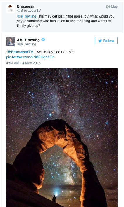 micdotcom:  In 4 tweets, JK Rowling gave the best advice ever to someone considering