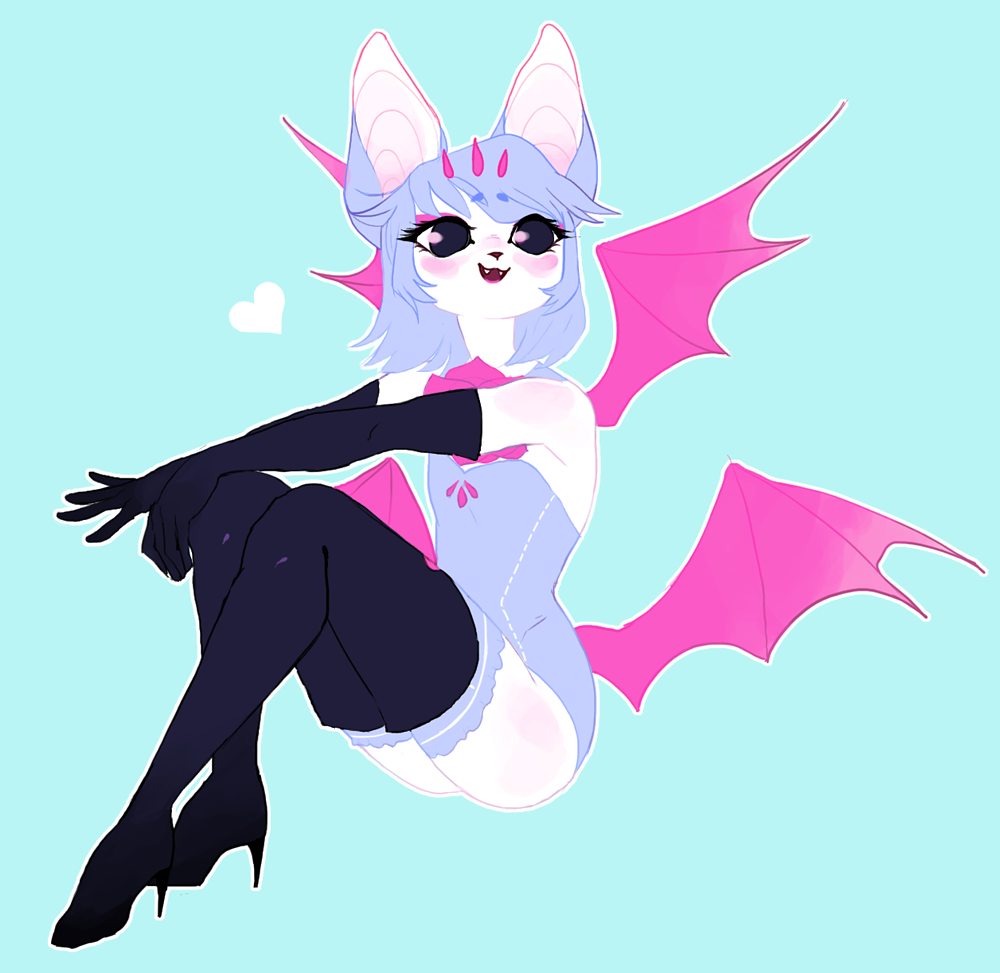 pidgon:  a cute bat girl i bought from aoiasahina! i named her Anemone, she’s