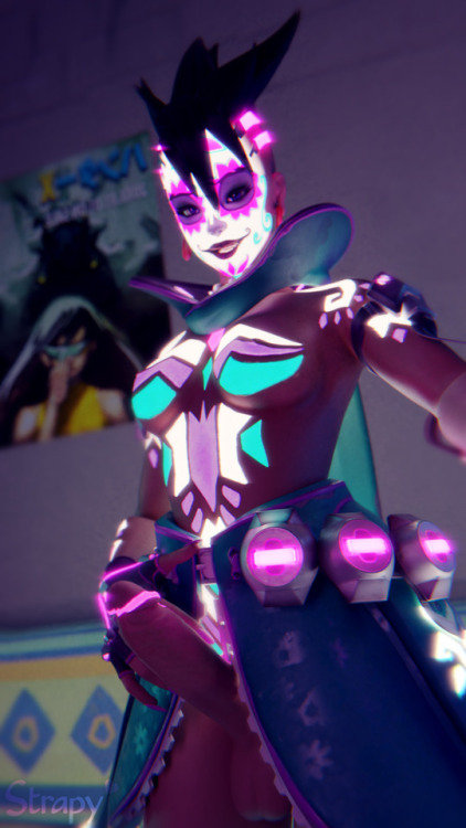 strapy3d: I think I’m ready for tonight, what do you think ?… Hai, dis is Sombra Azucar model from @