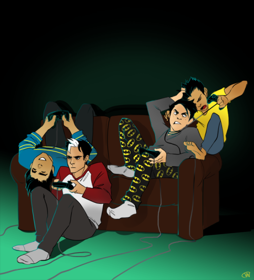 outofthecavern:  vickah:  vidya games.   omg Jason is either saying to himself “i’m sick of this shit”  or he’s concentrating REALLY HARD to win 