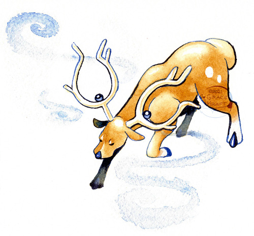 gracekraft:Stantler for the Johtodex!The