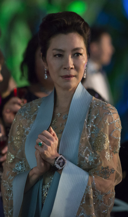 stars-inthe-sky: weatherall: That bomb emerald ring in CRA is actually Michelle Yeoh’s. #like obviou