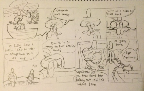grimharlequin: heres my new comic about how squidward is gay