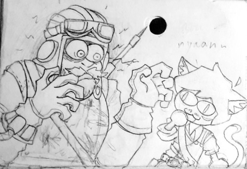 HEY HEY HEY WHERE ARE THE REST OF THE NEKOARC RICHTOFEN PICTURES YOU DREW?!?
