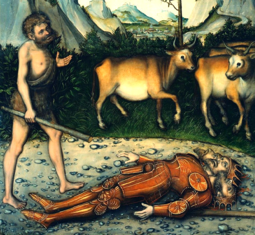 signorformica:Hercules and the Cattle of Geryon. Workshop of Lucas Cranach ~ ca.1538 Herzog Anton Ul